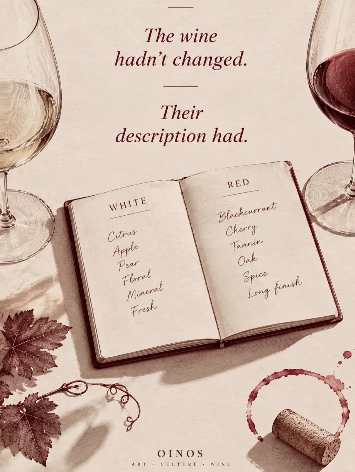 The wine was white.