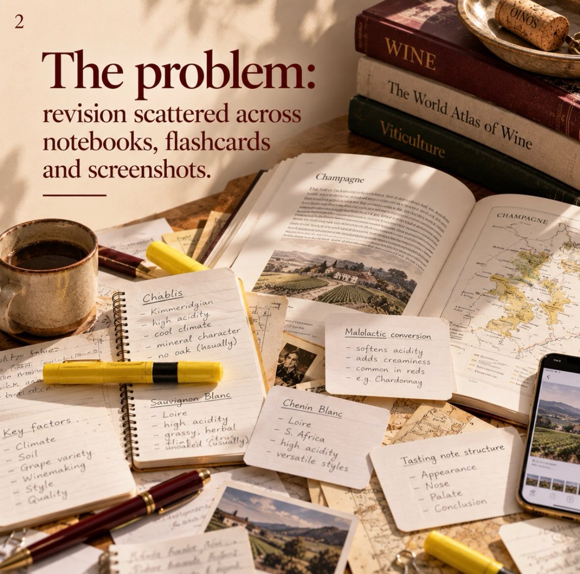 Revising for WSET has a particular look.