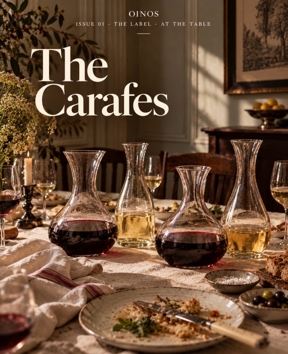 Imagine a dinner where the host has one rule: every bottle goes into a carafe before the guests arrive.